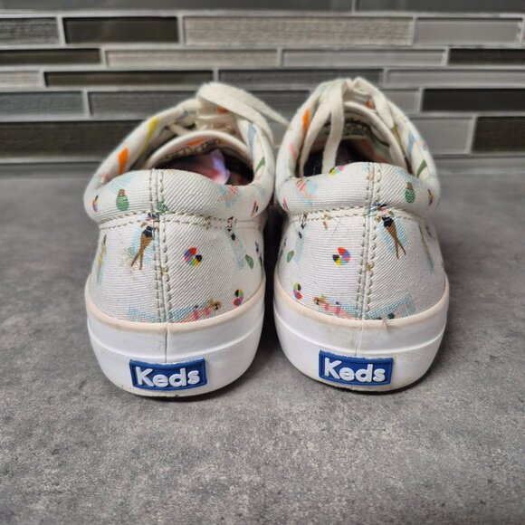 9.5 Anthropologie Keds x Rifle Paper Company Sun Girls Sneakers - Picture 5 of 11